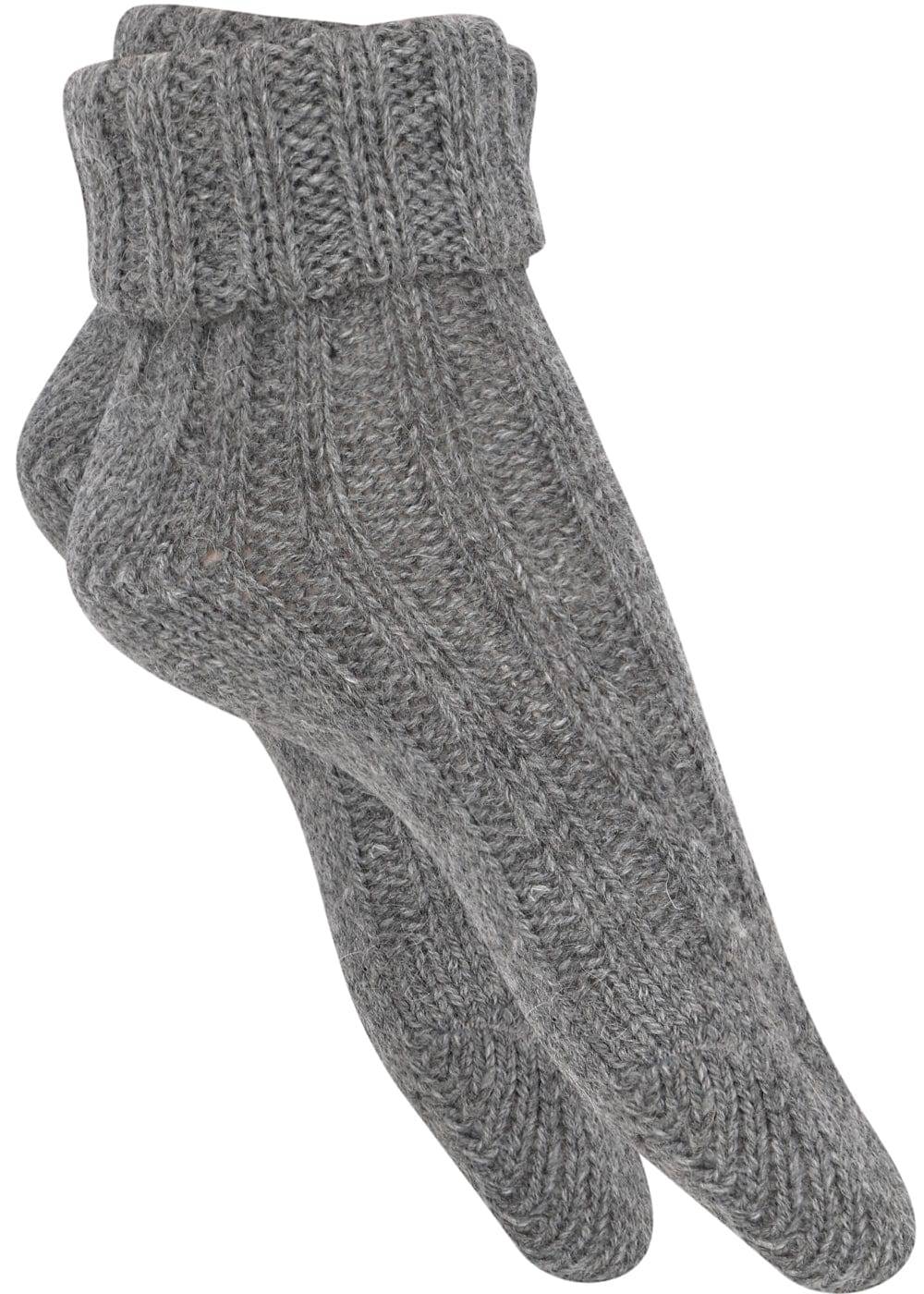 KB Socken Alpakasocken mit Umschlag dickgestrickt - 2 Paar Online Outlet