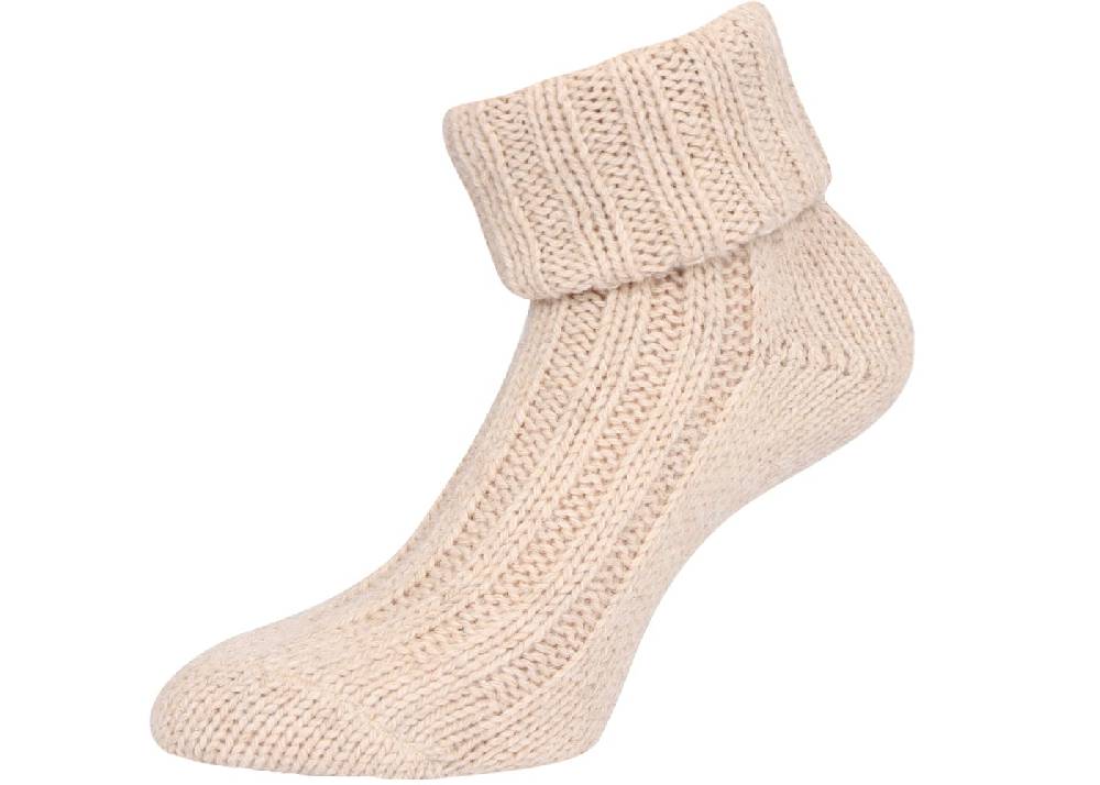KB Socken Alpakasocken mit Umschlag dickgestrickt - 2 Paar Blitzangebot