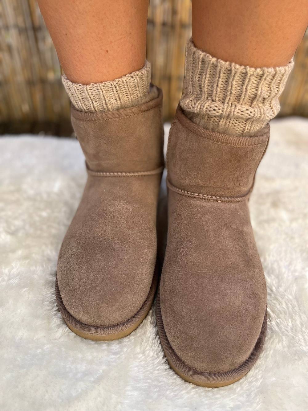 KB Socken Alpakasocken mit Umschlag dickgestrickt - 2 Paar Blitzangebot