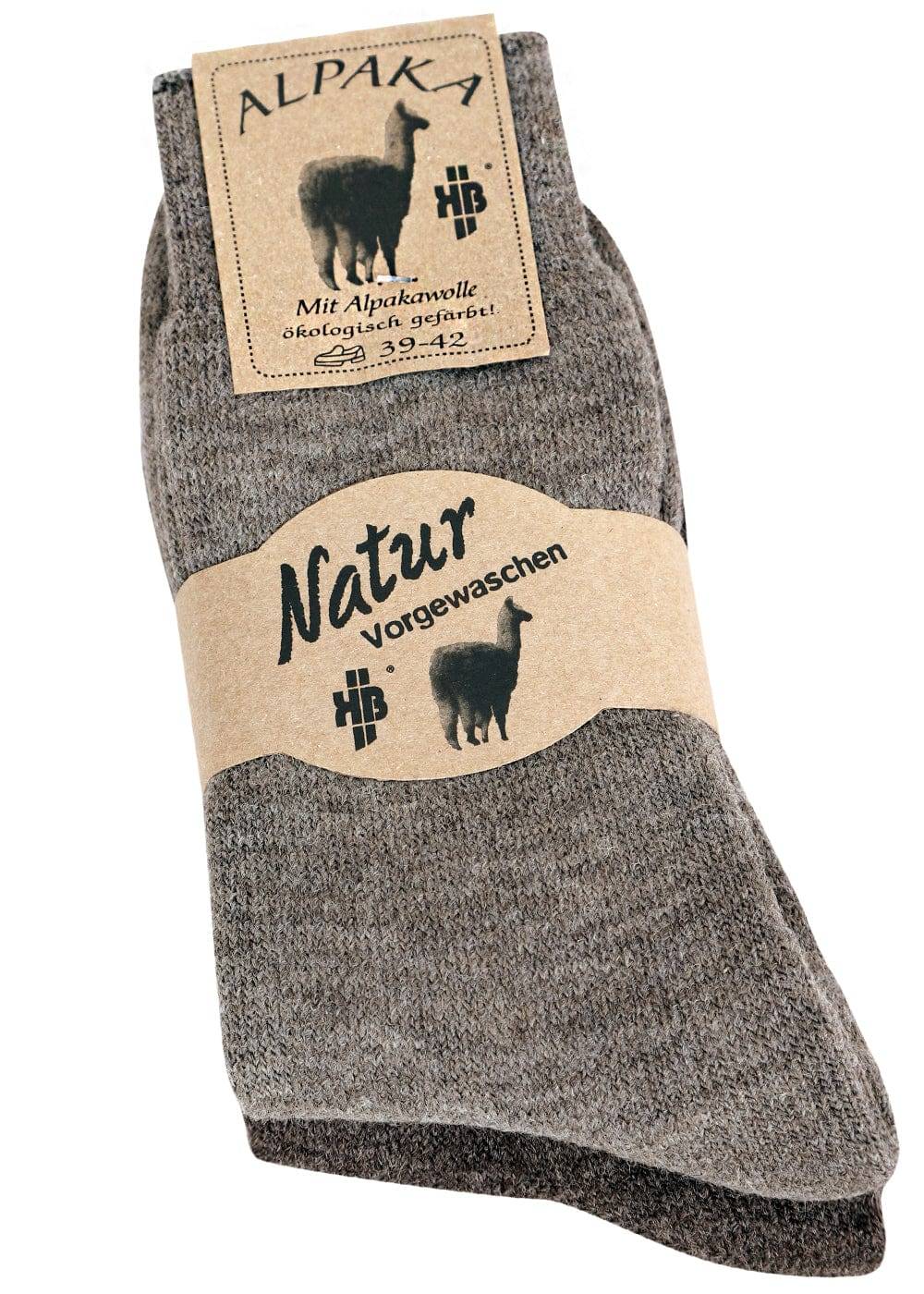 KB Socken Alpaka Thermosocken braun - 2 Paar VIP-Rabatte