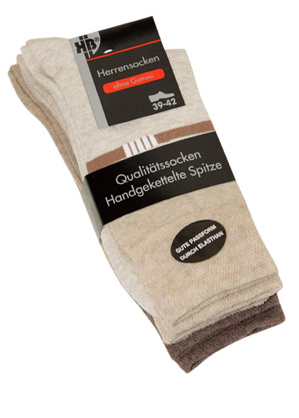 KB Socken Herrensocken Beige mit dezentem Motiv - 3 Paar Bis zu 55% Rabatt