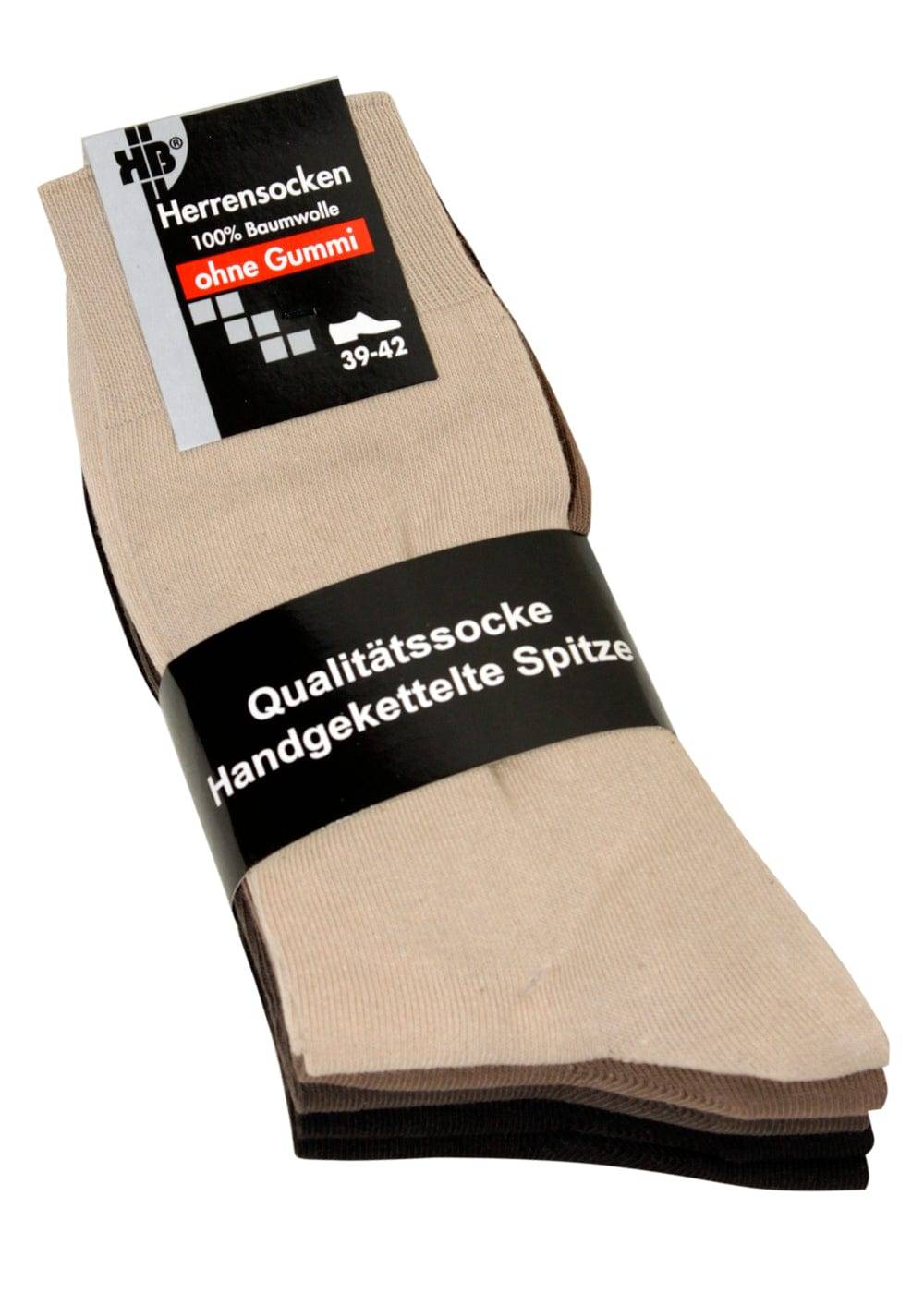KB Socken Herrensocken Brauntöne - Diabetiker geeignet - 10 Paar Nur noch ein Tag übrig