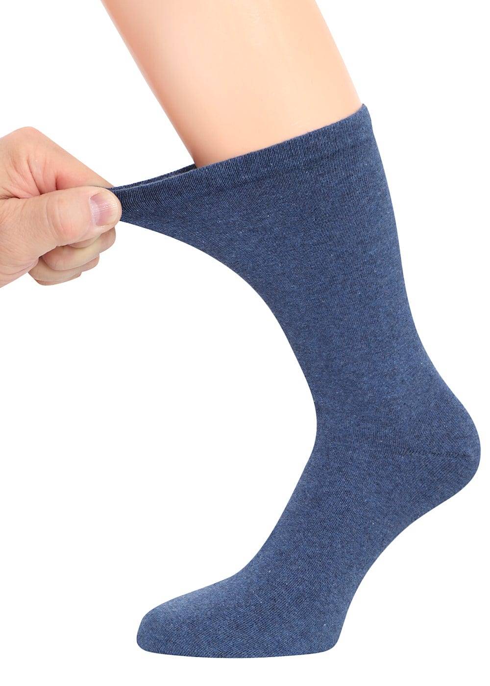 KB Socken Diabetikersocken extra weit dehnbar - Damen Herren - blau 6 Paar Begrenzt auf 3 Tage
