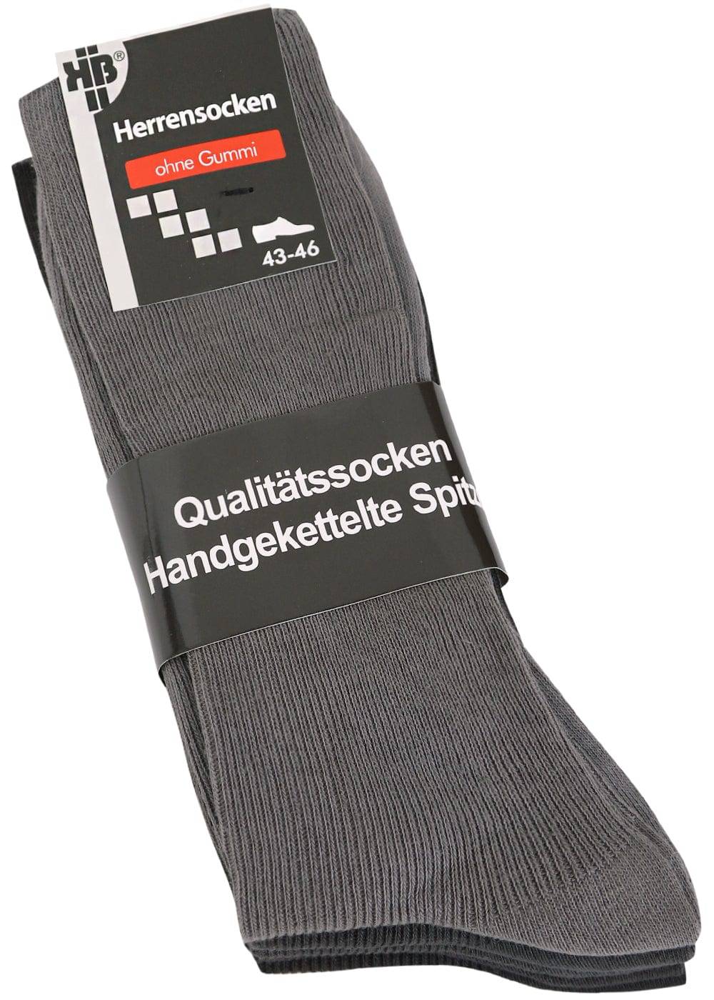 KB Socken Herrensocken farbig - Ohne Gummi - 10 Paar zollfrei