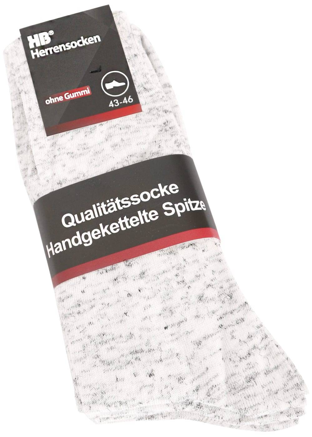 KB Socken Herrensocken ohne Gummi - Italy Melange - 10 Paar Fabrikverkauf