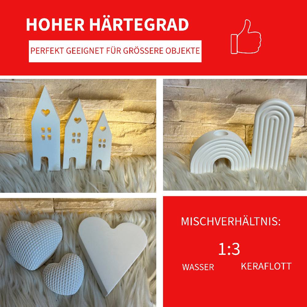 KB Socken KERAflott Reliefgießpulver weiß 2 x 5 kg Sack Neueste Mode