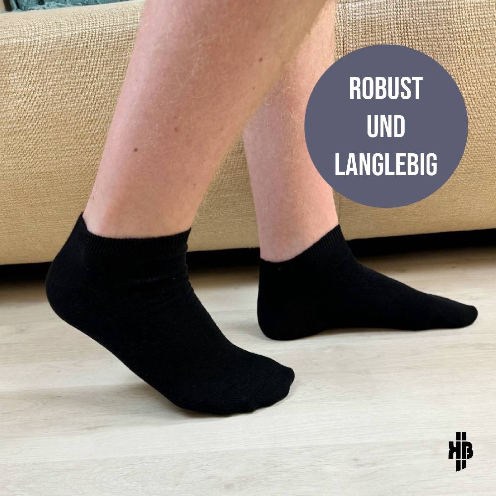 KB Socken Herren Sneakersocken schwarz - 10 Paar Outlet