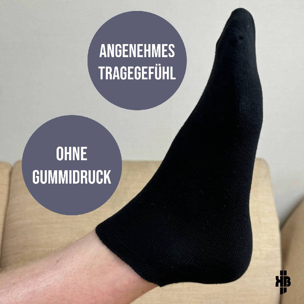 KB Socken Herren Sneakersocken schwarz - 10 Paar Outlet