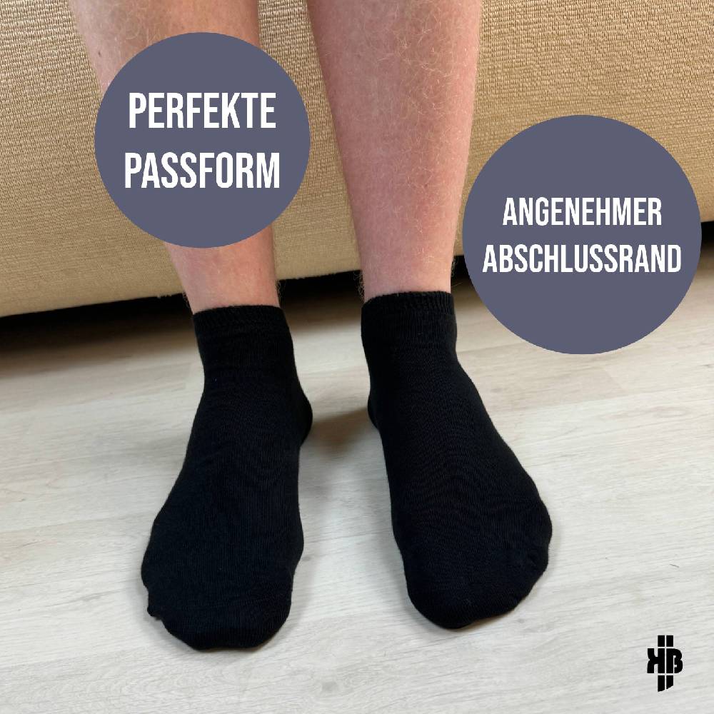 KB Socken Herren Sneakersocken schwarz - 10 Paar Outlet