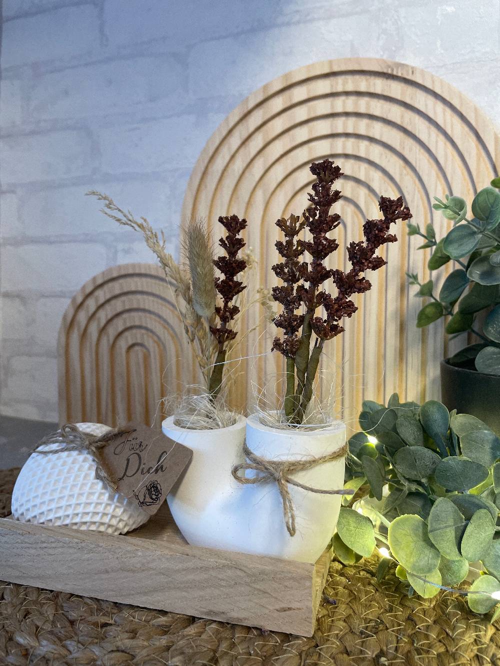 KB Socken Deko Herz mit Vase Handmade Blitzverkäufe