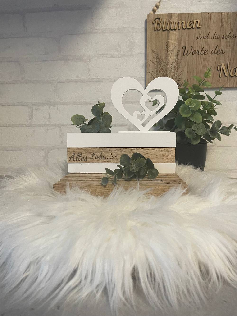 KB Socken Keraflott Einschieber mit Klötzchen – Variante, Sockelleiste für Einschieber , Wohndeko, Deko Aesthetic, Geschenke, Häuserloop, Herz, Haus Rabatt