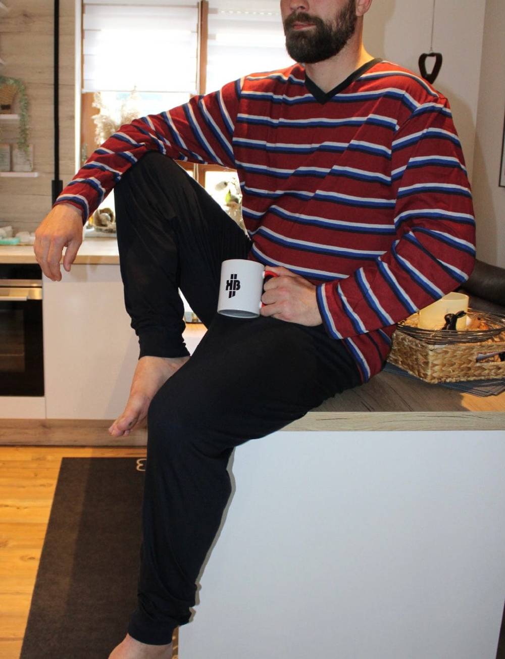 KB Socken Herren Schlafanzug lang gestreift - 100% Baumwolle Bis zu 60% Rabatt