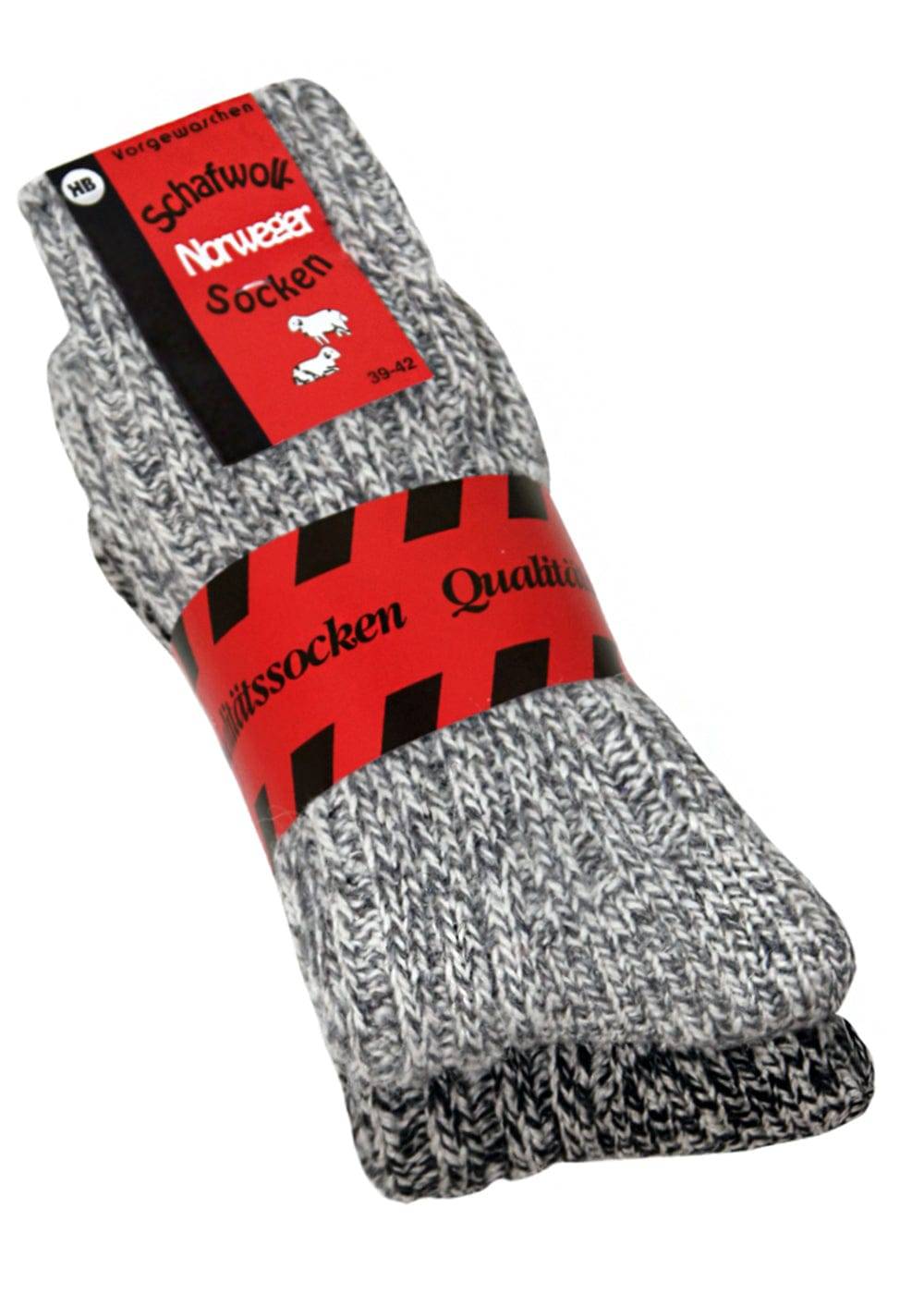 KB Socken Norwegersocken Grau - 2 Paar 50% Rabatt für begrenzte Zeit