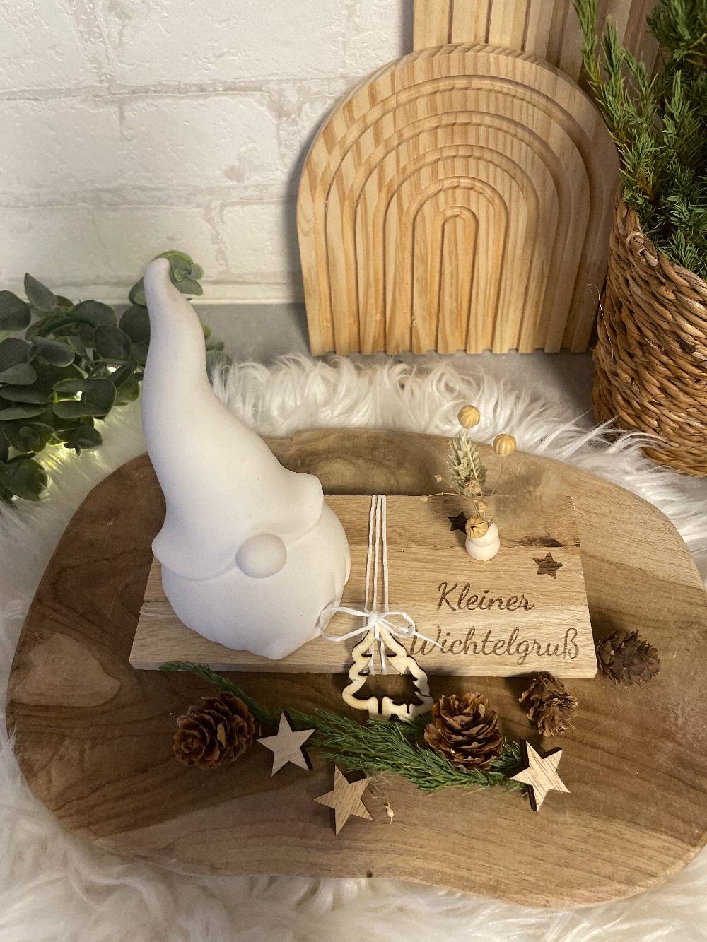 KB Socken Wichtel Geschenk Deko , Wichtelgruss, Geschenkidee, Weihnachten, Advents Deko, Weihnachtsgeschenk Frau, Reliefgiesspulver, Wichtelgeschenk Preisnachlass