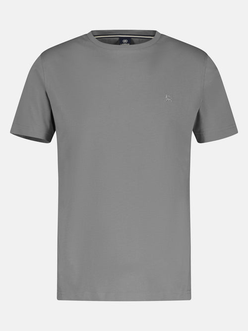 ﻿Lerros Basic T-Shirt mit Logostitch, unifarben Valentinstagsangebot