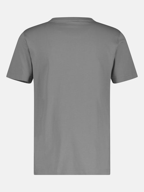 ﻿Lerros Basic T-Shirt mit Logostitch, unifarben Valentinstagsangebot