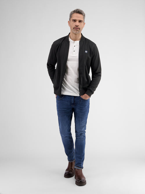 Lerros Sweatjacke mit Collegekragen Lagerräumung