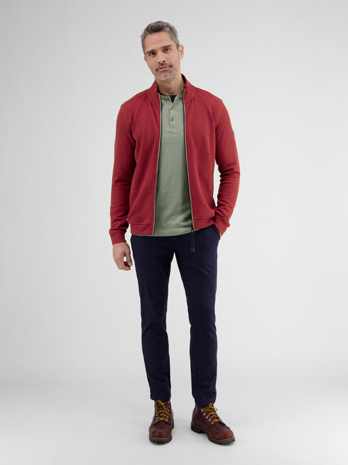 Lerros Sweatjacke in weicher Strukturqualität Zeitlich begrenztes Angebot