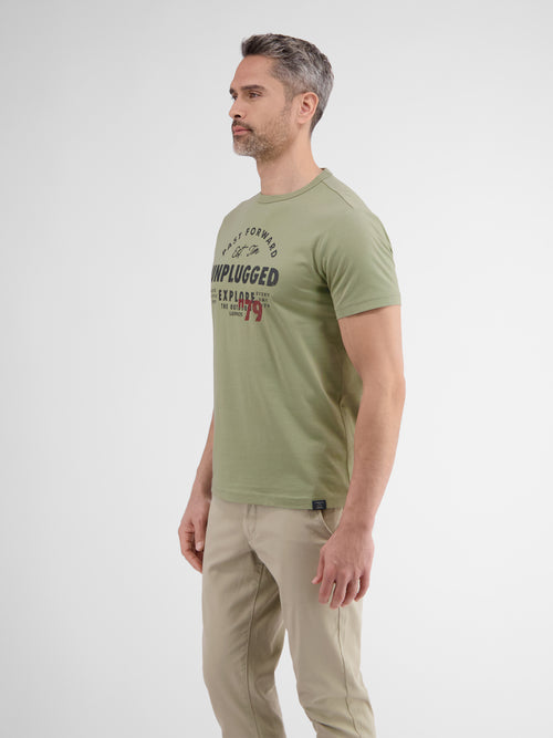 Lerros Unifarbenes T-Shirt mit Print Neuheiten