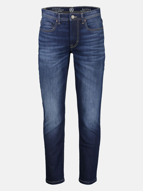 Lerros BAXTER 5-Pocket-Denim im Used-Look, RELAXED FIT, blue Kauf eins, bekomm eins gratis