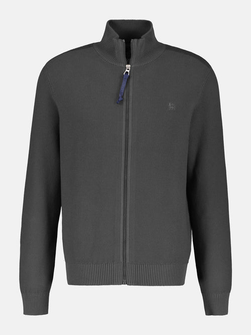 Lerros Leichte Strickjacke für Herren mit schmaler Rippstruktur Sonderangebote