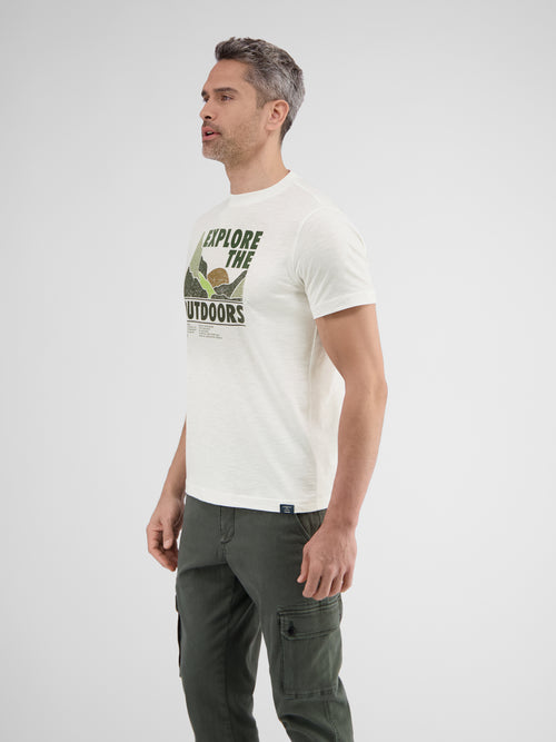 Lerros T-Shirt mit Outdoor-Brustprint Kostenlose Rückgabe