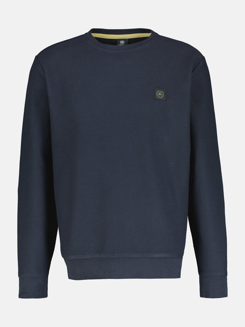 Lerros Herren Sweatshirt in weicher, vorgewaschener Strukturqualität Bis zu 65% Rabatt