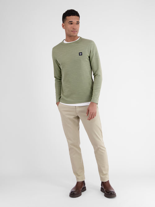 Lerros Herren Langarmshirt in Strukturqualität Vierteljährliche Förderung