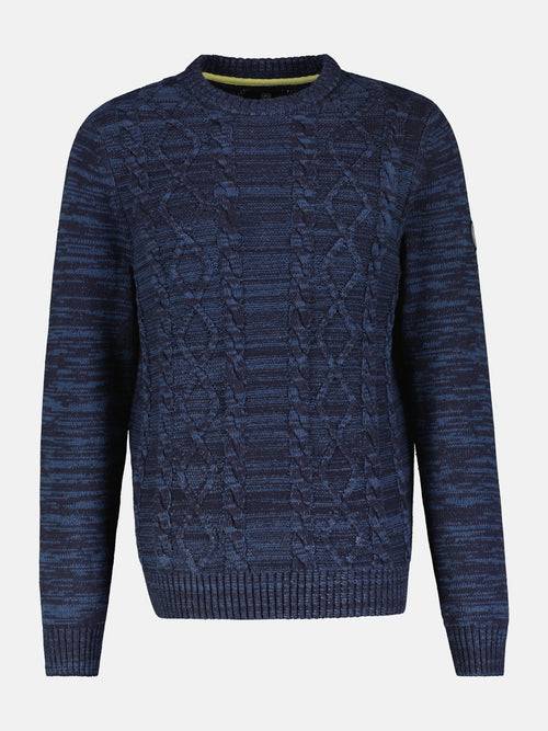 Lerros Herren Strickpullover mit klassisch-modernem Kabelstrickmuster zollfrei