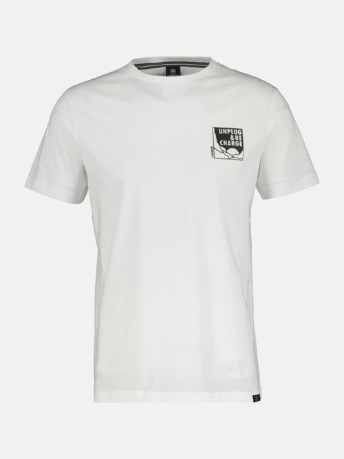 Lerros Herren T-Shirt mit kleinem Mottoprint Outlet