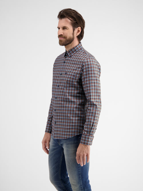 Lerros Kariertes Herrenhemd mit Button-down-Kragen Meist gekauft