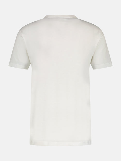 Lerros T-Shirt mit Brustprint, unifarben Preisnachlass