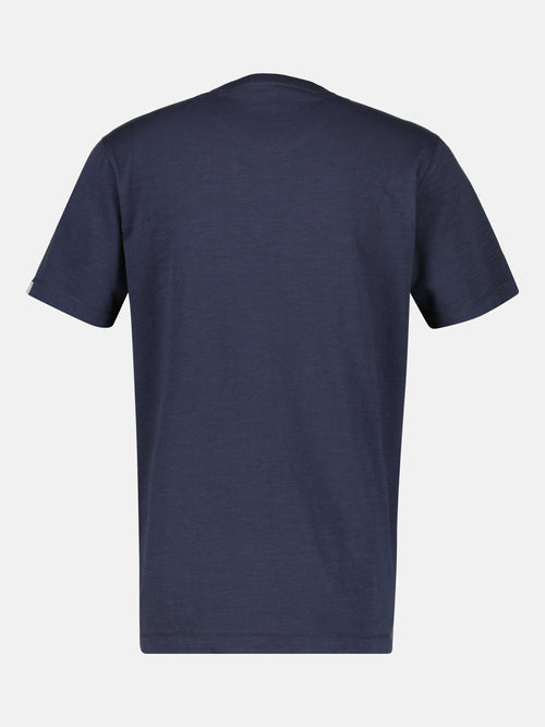 Lerros V-Neck-Shirt mit Brustprint Räumungsverkauf
