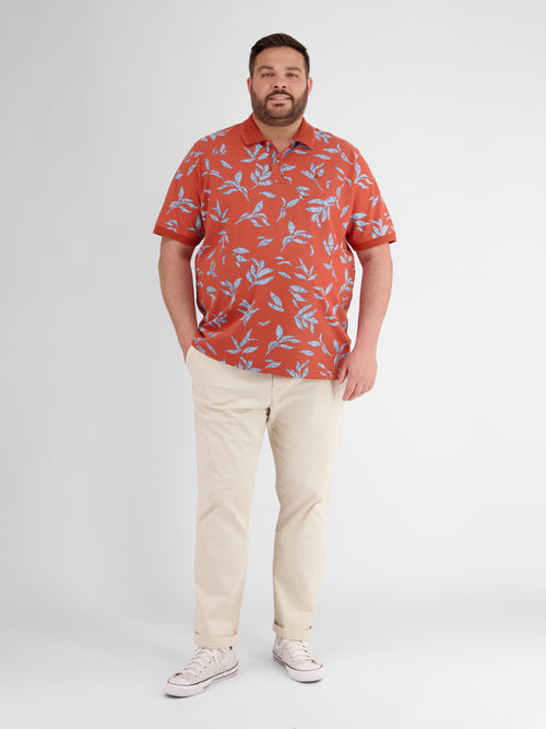 Lerros Poloshirt mit floralem Druck und abgesetzen Details Begrenzte Freigabe