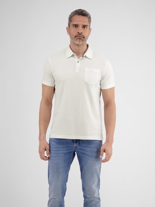 Lerros Herren Poloshirt in sportiver Waffelpiquéqualität Im Verkauf