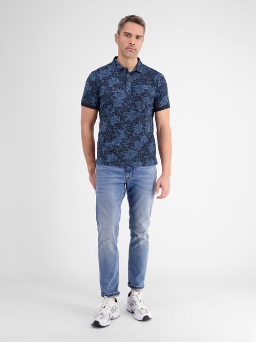 Lerros Herren Poloshirt, floral bedruckt Begrenztes Angebot