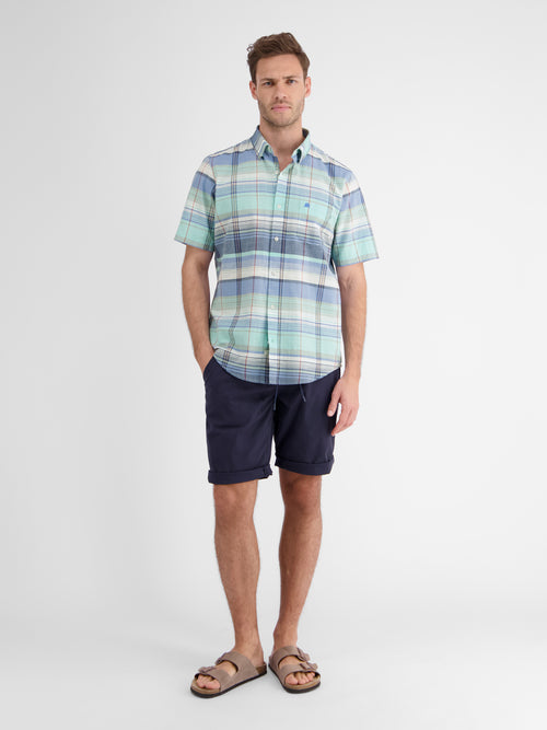 Lerros Sommerhemd mit großem Karomuster Online Outlet