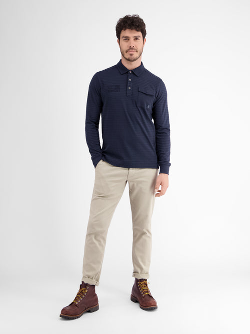 Lerros Longsleeve-Polo. gestreift Kauf eins, bekomm eins gratis