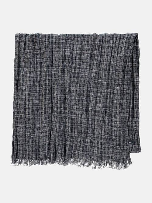 Lerros Schal mit kleinem Karomuster in Knitteroptik Begrenzte Freigabe