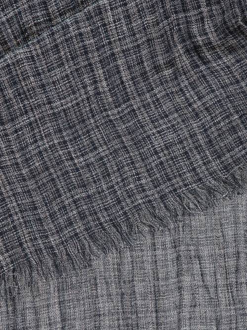 Lerros Schal mit kleinem Karomuster in Knitteroptik Begrenzte Freigabe