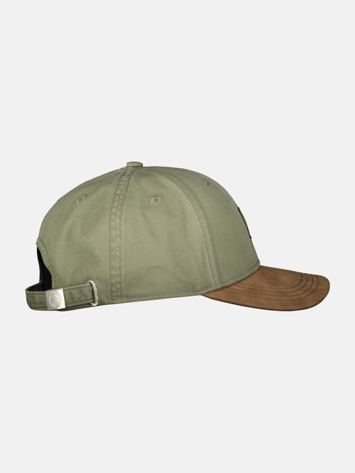 Lerros Basecap aus Canvas, mit Kunstlederschirm Letzter Tag