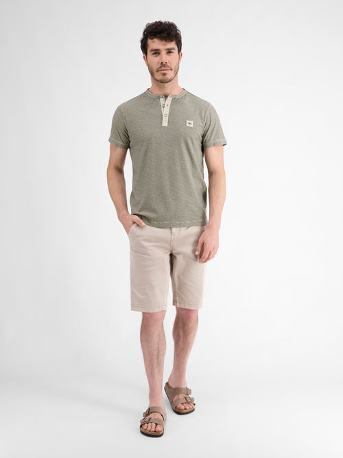 Lerros Gestreiftes Serafino-Shirt für Herren Clearance-Verkauf