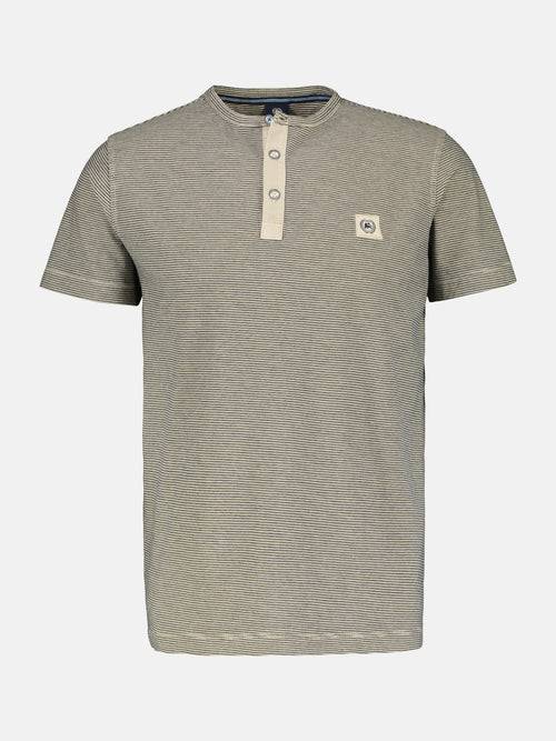 Lerros Gestreiftes Serafino-Shirt für Herren Clearance-Verkauf