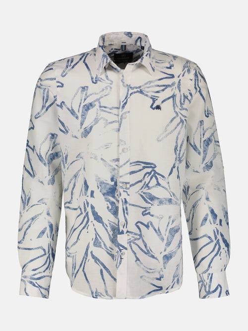 Lerros Sommerlich, leichtes Langarmhemd mit floralem Print Günstiger Verkauf