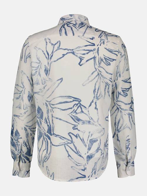 Lerros Sommerlich, leichtes Langarmhemd mit floralem Print Günstiger Verkauf