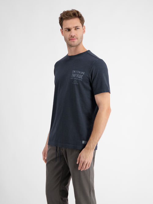 Lerros T-Shirt für Herren mit Brustprint Rabatt