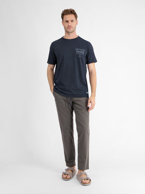Lerros T-Shirt für Herren mit Brustprint Rabatt