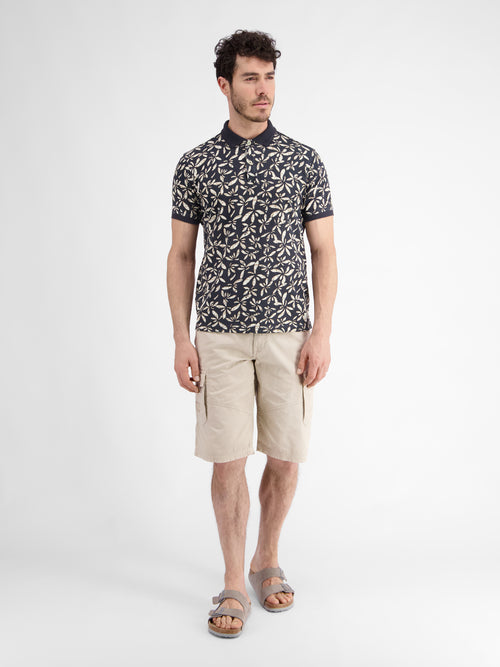 Lerros Herren Poloshirt mit floralem Druck Begrenztes Angebot