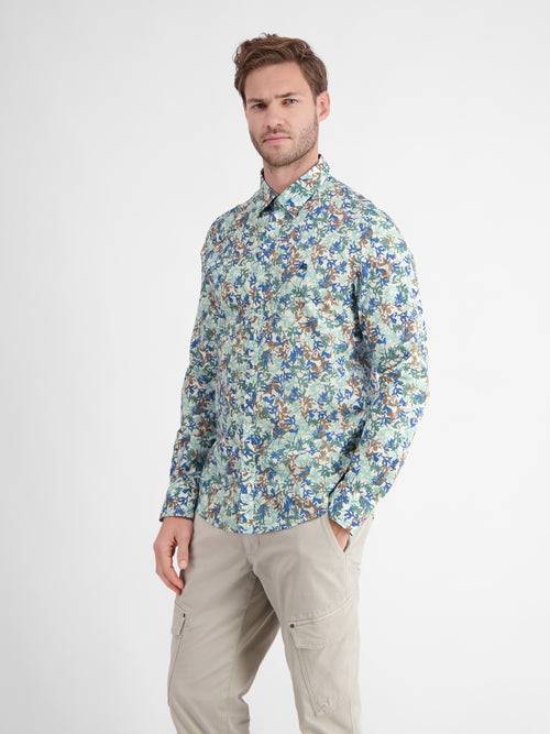Lerros Langarmhemd mit floralem Druck Online Outlet