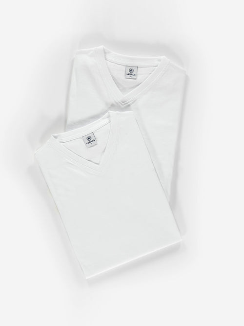 Lerros Doppelpack Herren T-Shirt, V-Neck in Premium Baumwollqualität Bestseller